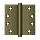 Deltana DSB4N5 antique brass door hinge