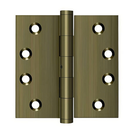 Deltana DSB4N5 antique brass door hinge