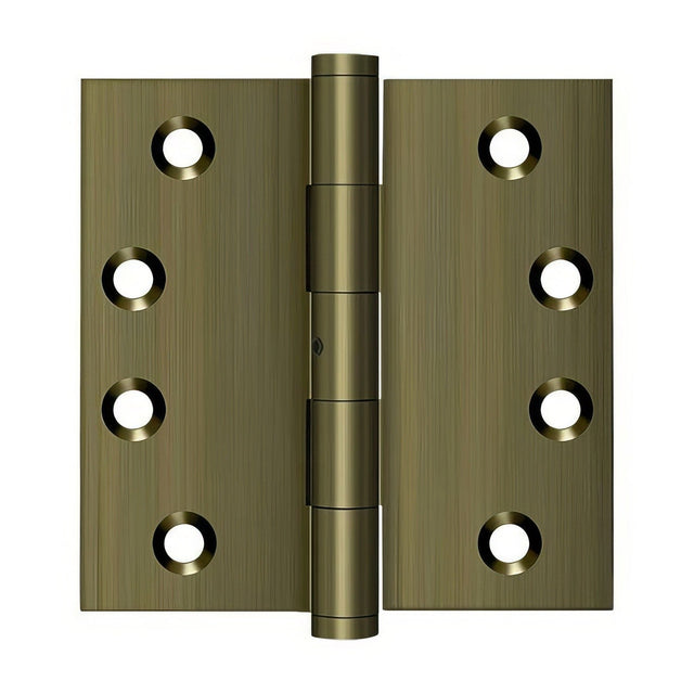 Deltana DSB4N5 antique brass door hinge