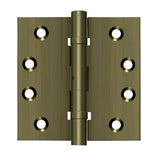 Deltana DSB4NB5 antique brass door hinge