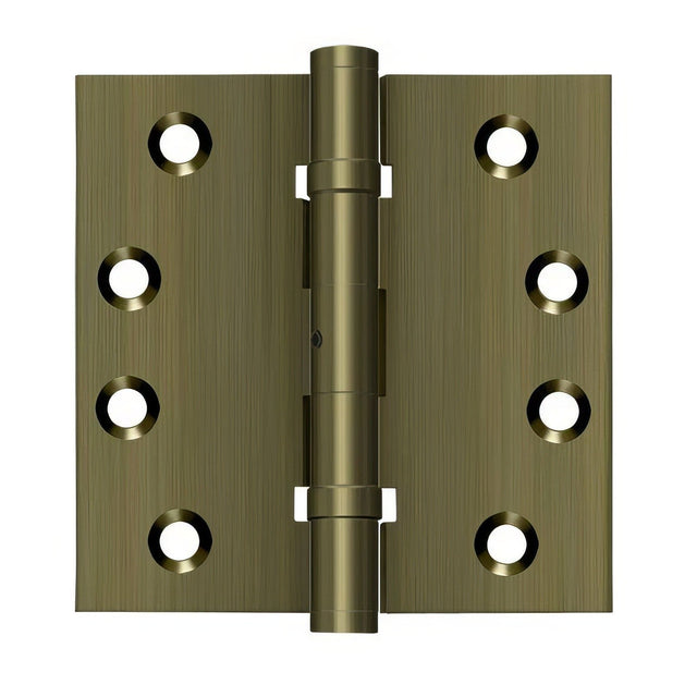 Deltana DSB4NB5 antique brass door hinge