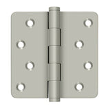 Deltana DSB4R415-RZ satin nickel door hinge