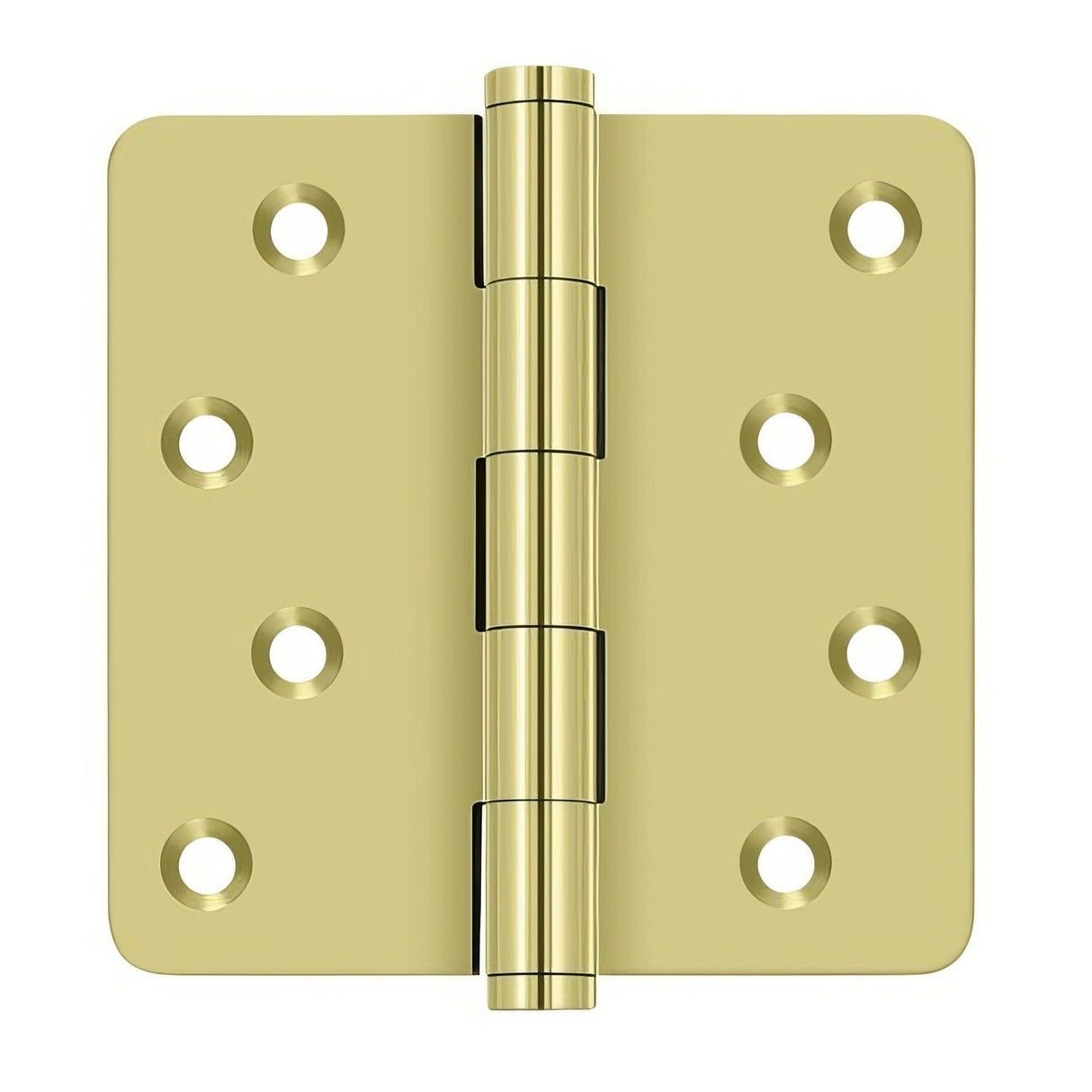 Deltana DSB4R43-RZ polished brass door hinge