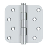 Deltana DSB4R526-RZ polished chrome door hinge
