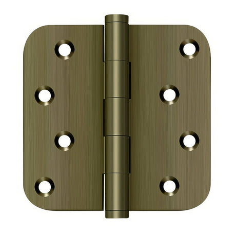 Deltana DSB4R55-RZ antique brass door hinge