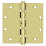 Deltana DSB55NB3 polished brass door hinge