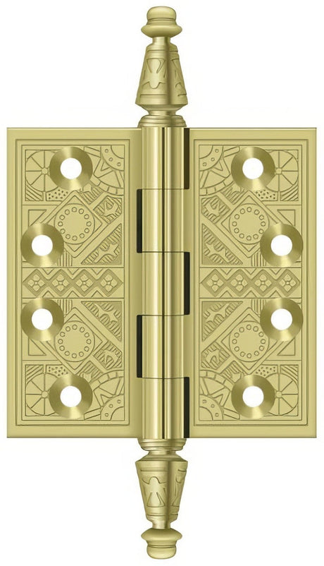 Deltana DSBP35U3 polished brass door hinge