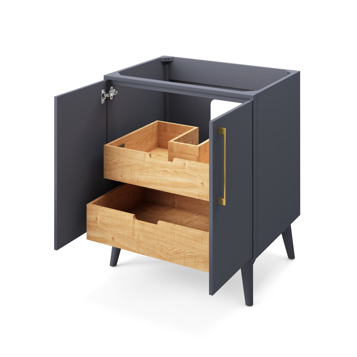 Jeffrey Alexander Dashwood Natural Oak Single Sink Bathroom Vanity with White Quartz Top - Single-Hole Faucet Top - VKITDAS30NOWQR1 product image 3