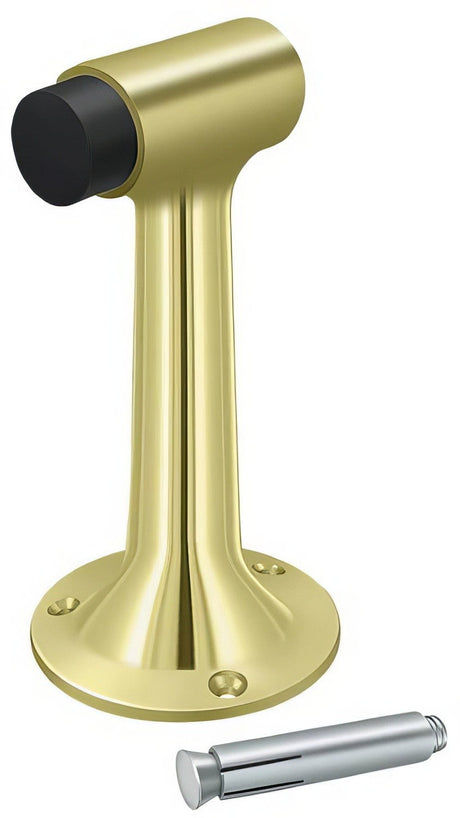 Deltana DSF600U3 polished brass floor mount door stop