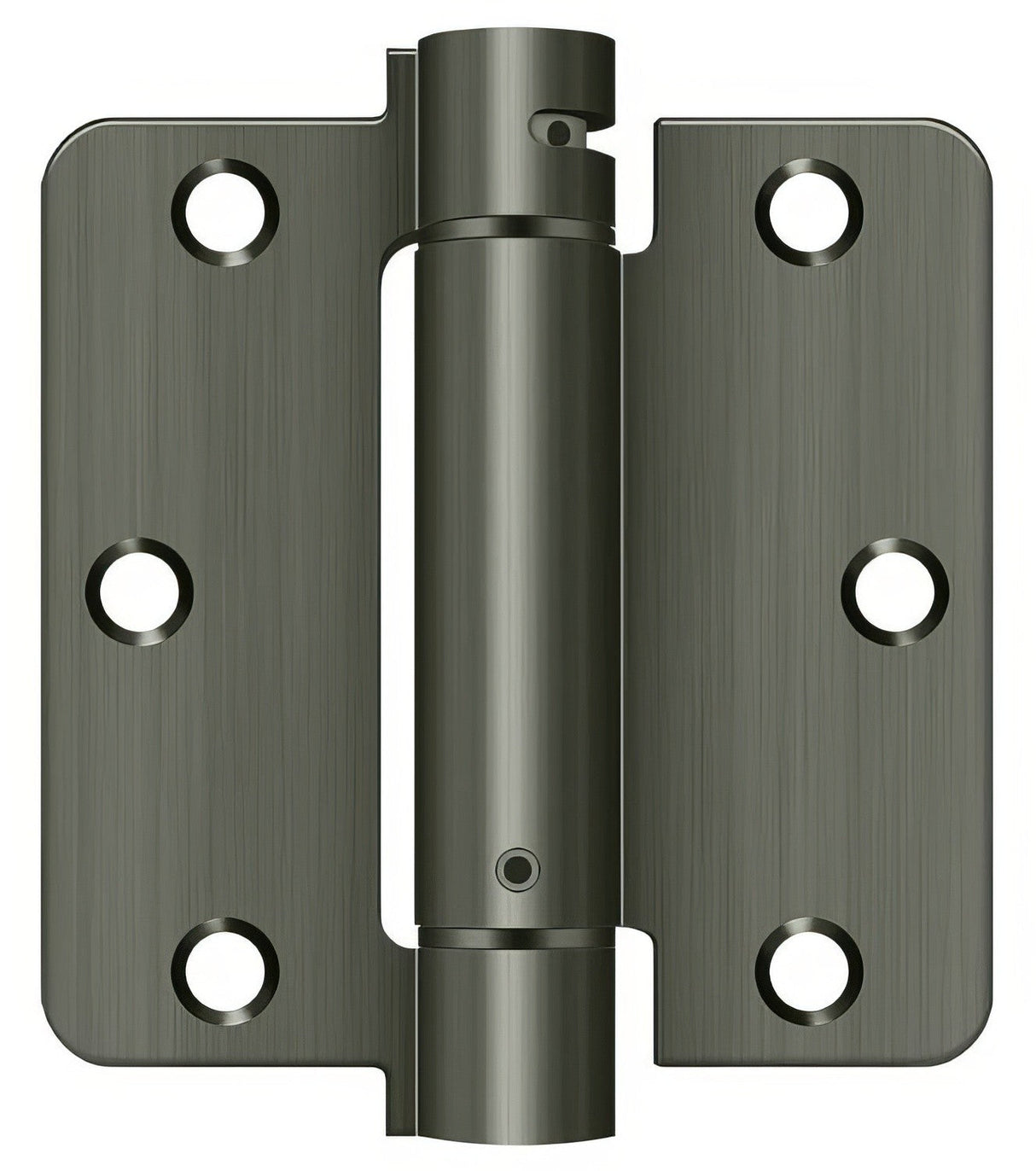 Deltana DSH35R415A antique nickel spring hinge