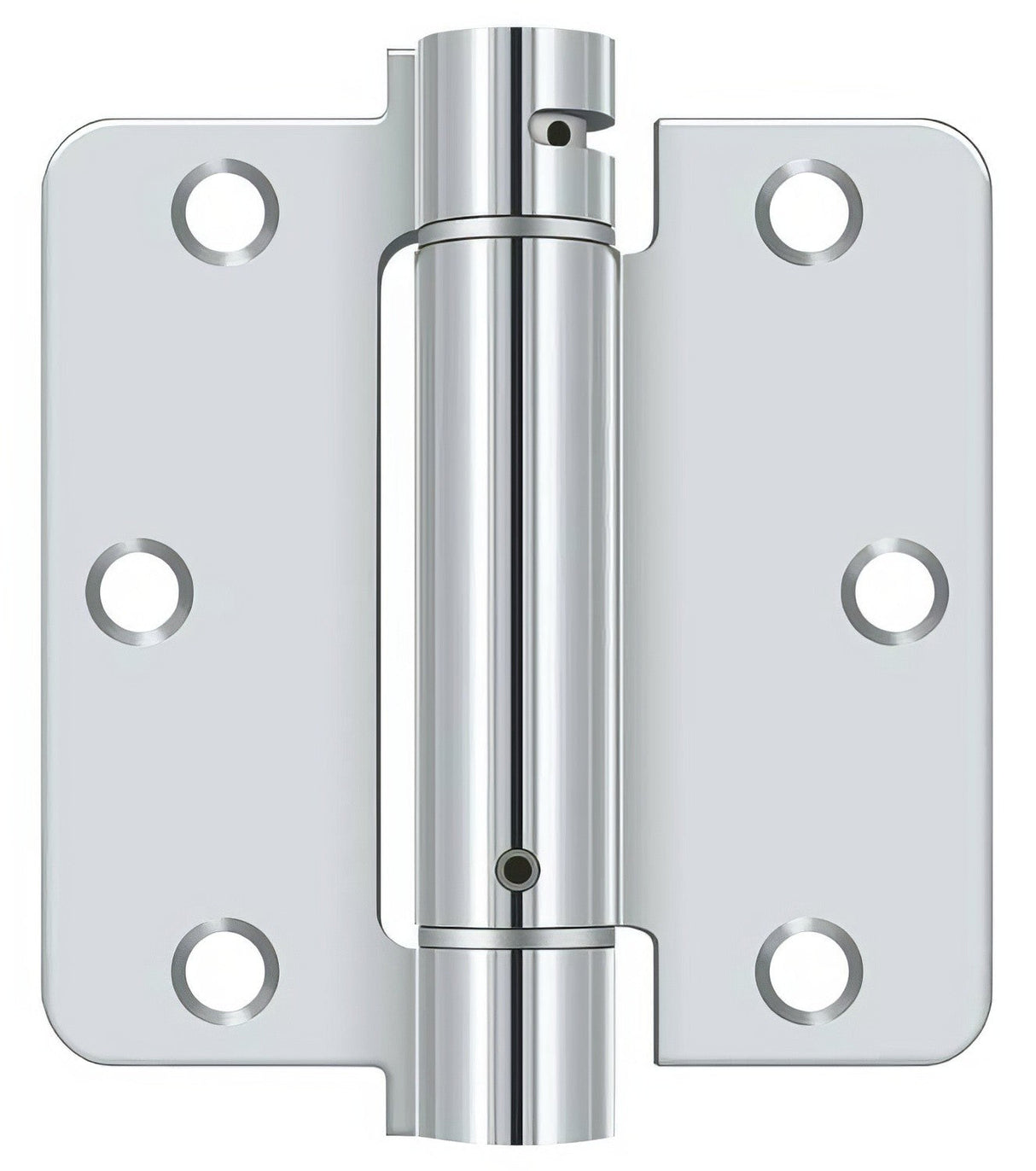 Deltana DSH35R426 polished chrome spring hinge
