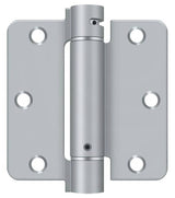 Deltana DSH35R426D satin chrome spring hinge
