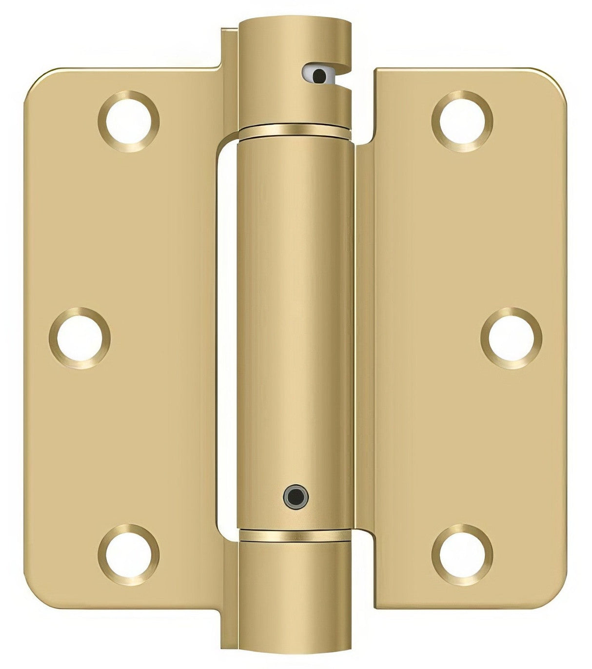 Deltana DSH35R44 satin brass spring hinge