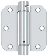 Deltana DSH35R526 polished chrome spring hinge