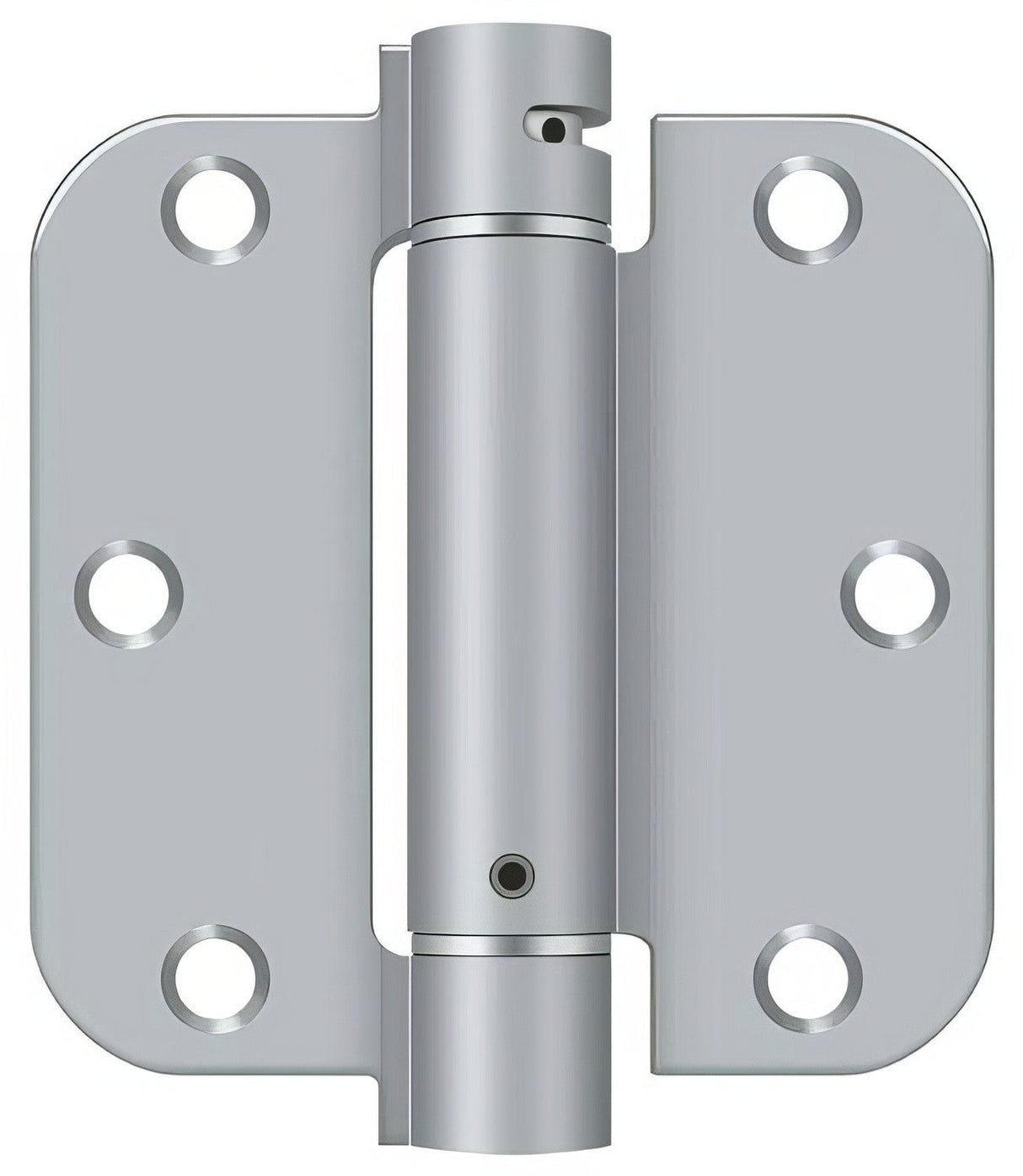 Deltana DSH35R526D satin chrome spring hinge
