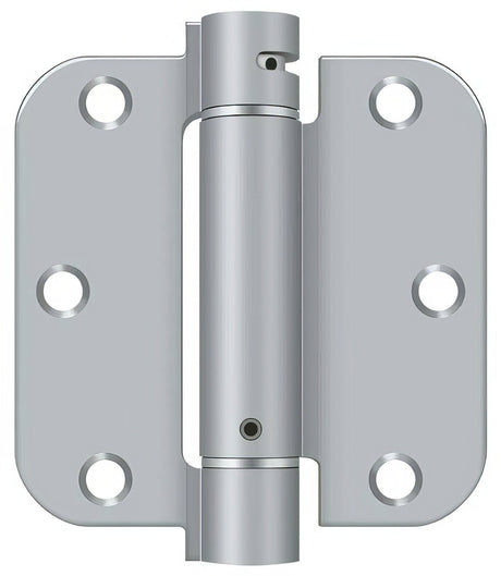 Deltana DSH35R526D satin chrome spring hinge