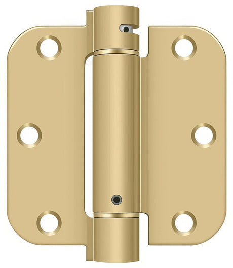 Deltana DSH35R54 spring hinge in satin stainless, additional view