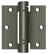Deltana DSH35U15A antique nickel spring hinge