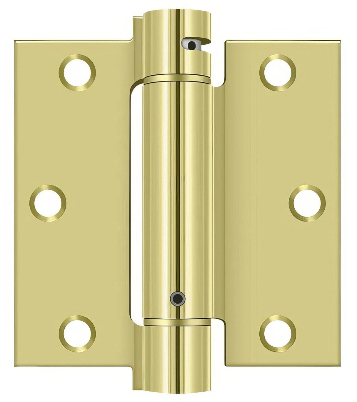 Deltana DSH35U3 polished brass spring hinge