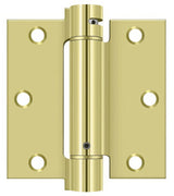 Deltana DSH35U3 polished brass spring hinge