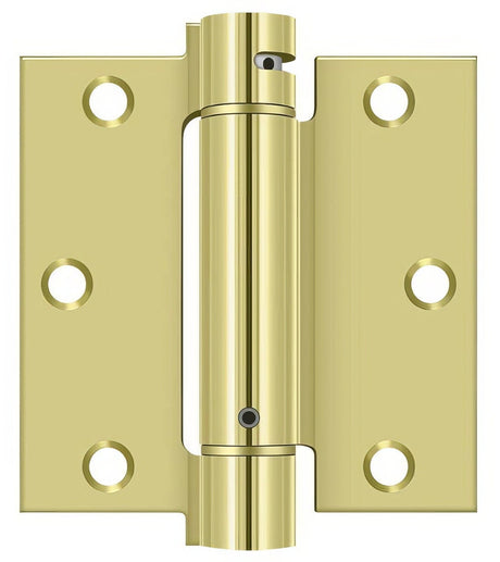 Deltana DSH35U3 polished brass spring hinge