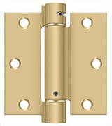 Deltana DSH35U4 satin brass spring hinge