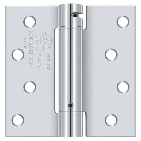Deltana DSH44U26 polished chrome spring hinge