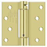 Deltana DSH44U3 polished brass spring hinge