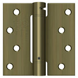 Deltana DSH44U5 antique brass spring hinge