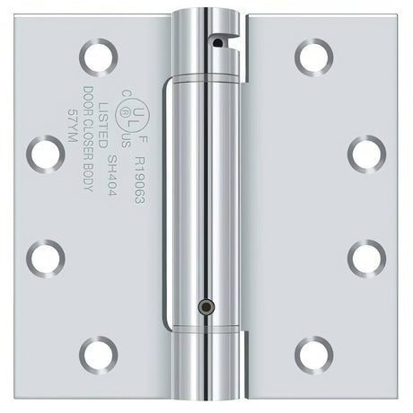 Deltana DSH45U26 polished chrome spring hinge