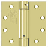 Deltana DSH45U3 polished brass spring hinge