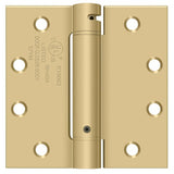 Deltana DSH45U4 satin brass spring hinge