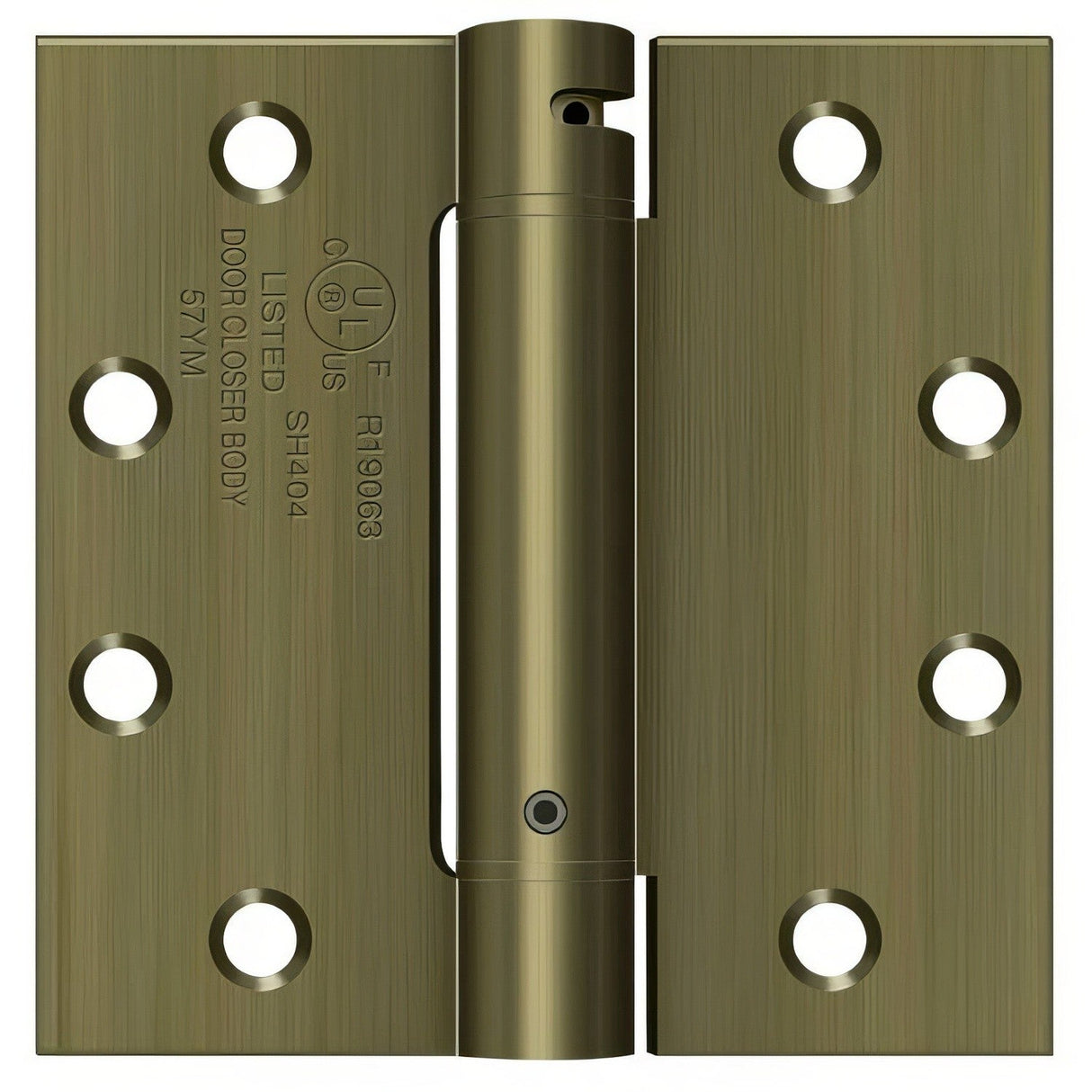 Deltana DSH45U5 antique brass spring hinge