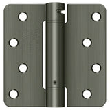 Deltana DSH4R415A antique nickel spring hinge