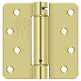 Deltana DSH4R43 bright brass spring hinge