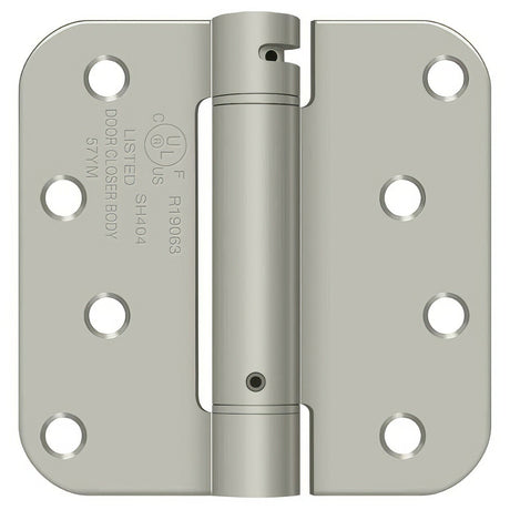 Deltana DSH4R515 satin nickel spring hinge