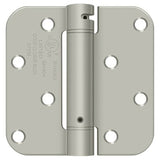 Deltana DSH4R515BM satin nickel spring hinge