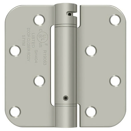 Deltana DSH4R515BM satin nickel spring hinge
