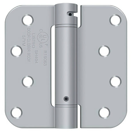 Deltana DSH4R526D satin chrome spring hinge
