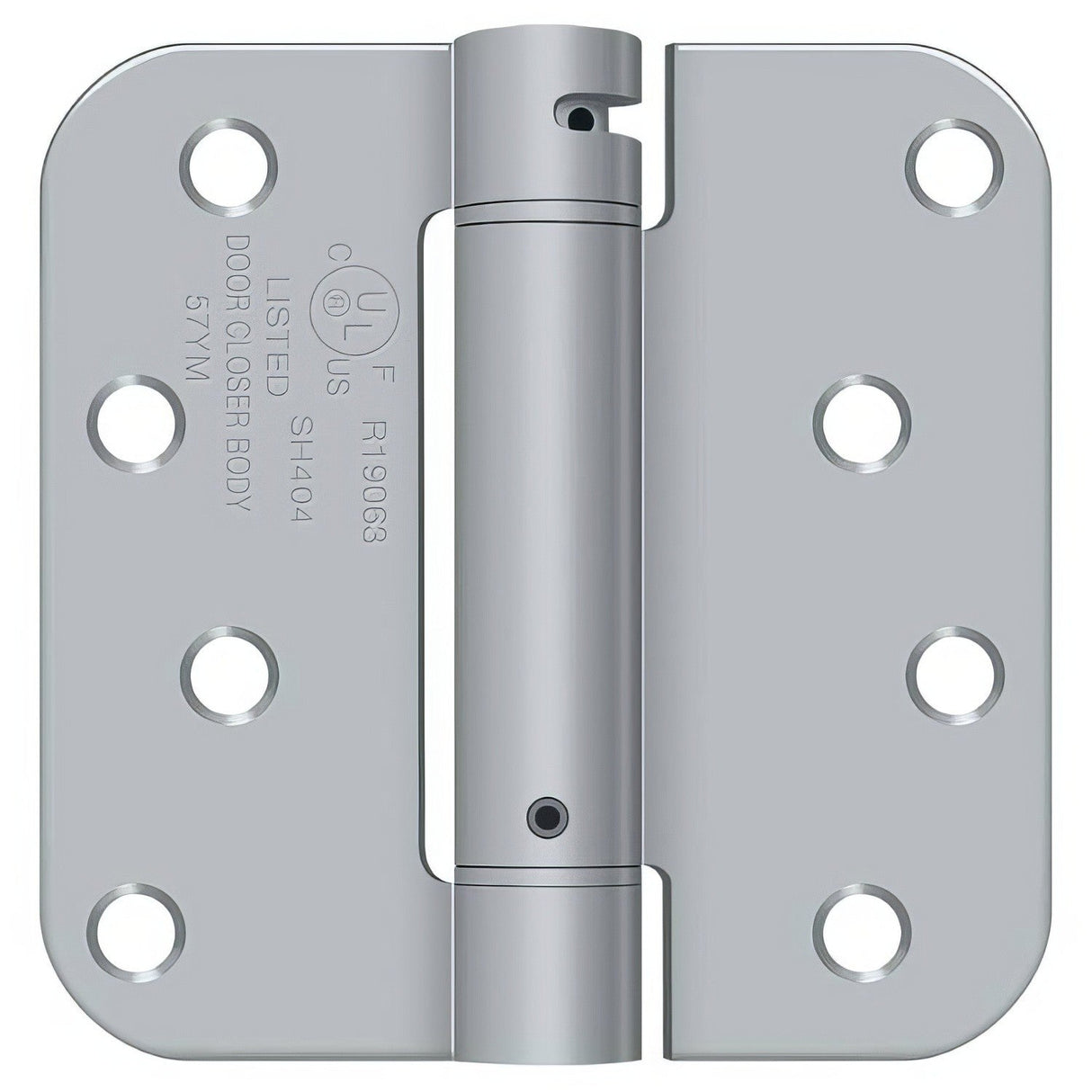 Deltana DSH4R526D satin chrome spring hinge