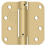 Deltana DSH4R54-Z satin brass spring hinge