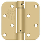 Deltana DSH4R54BM satin brass spring hinge