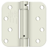 Deltana DSH4R5USPW prime coated white spring hinge