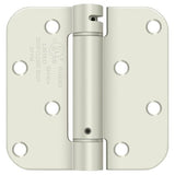 Deltana DSH4R5USPWBM prime coated white spring hinge
