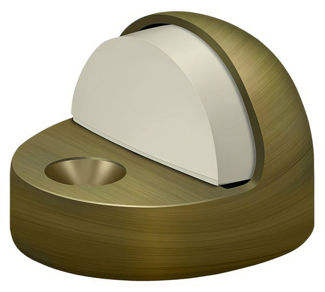Deltana DSHP916U5 antique brass dome door stop