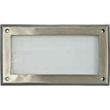 Dabmar Lighting DSL1013-SS electro plated stainless steel brick/step/wall light