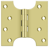 Deltana DSPA4040U3 polished brass door hinge