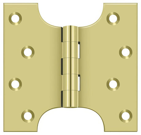 Deltana DSPA4040U3 polished brass door hinge