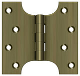 Deltana DSPA4040U5 antique brass door hinge