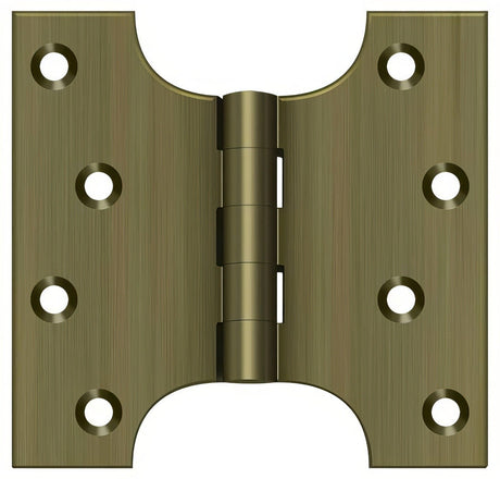 Deltana DSPA4040U5 antique brass door hinge
